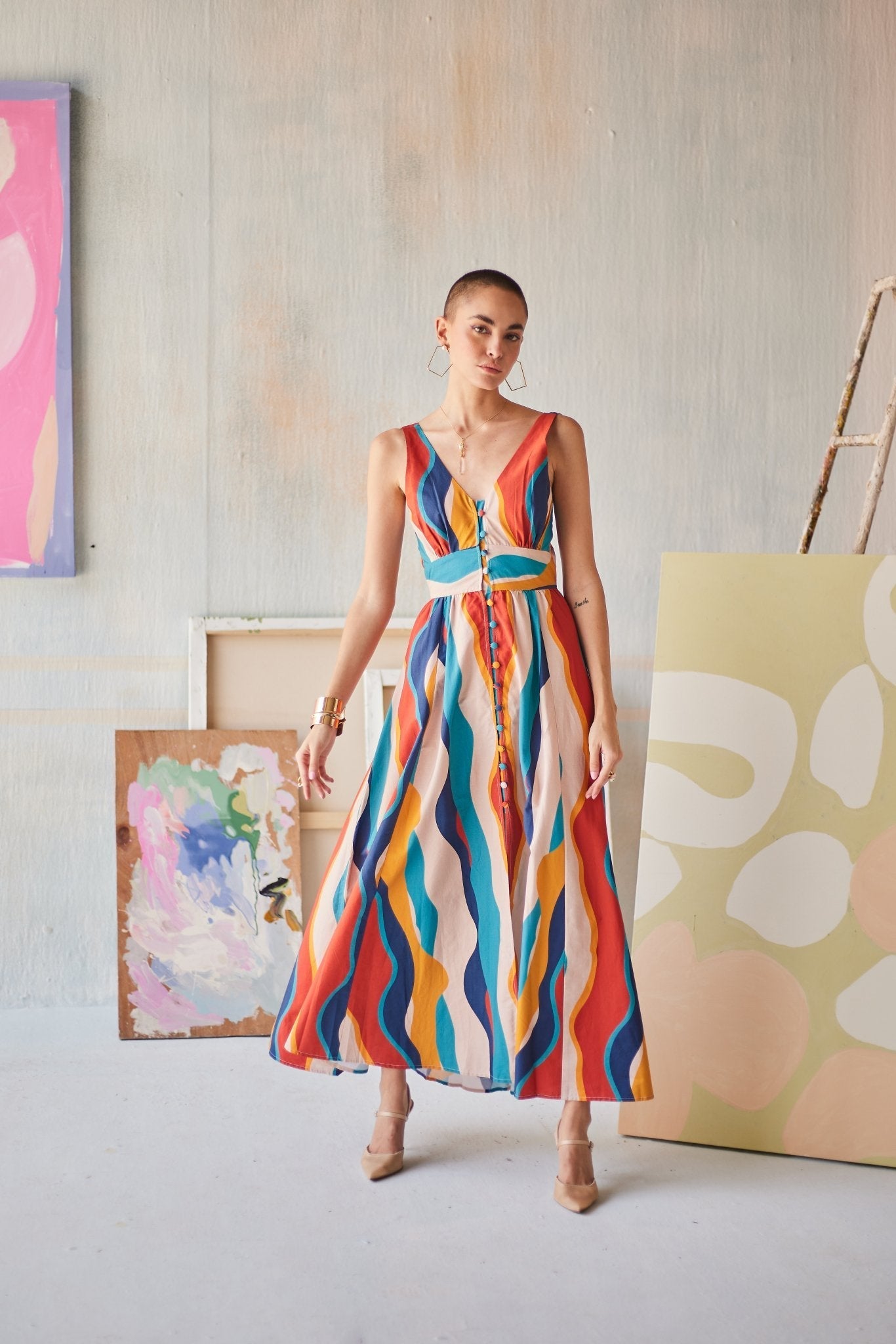 Francesca Dress - Sage By Mala