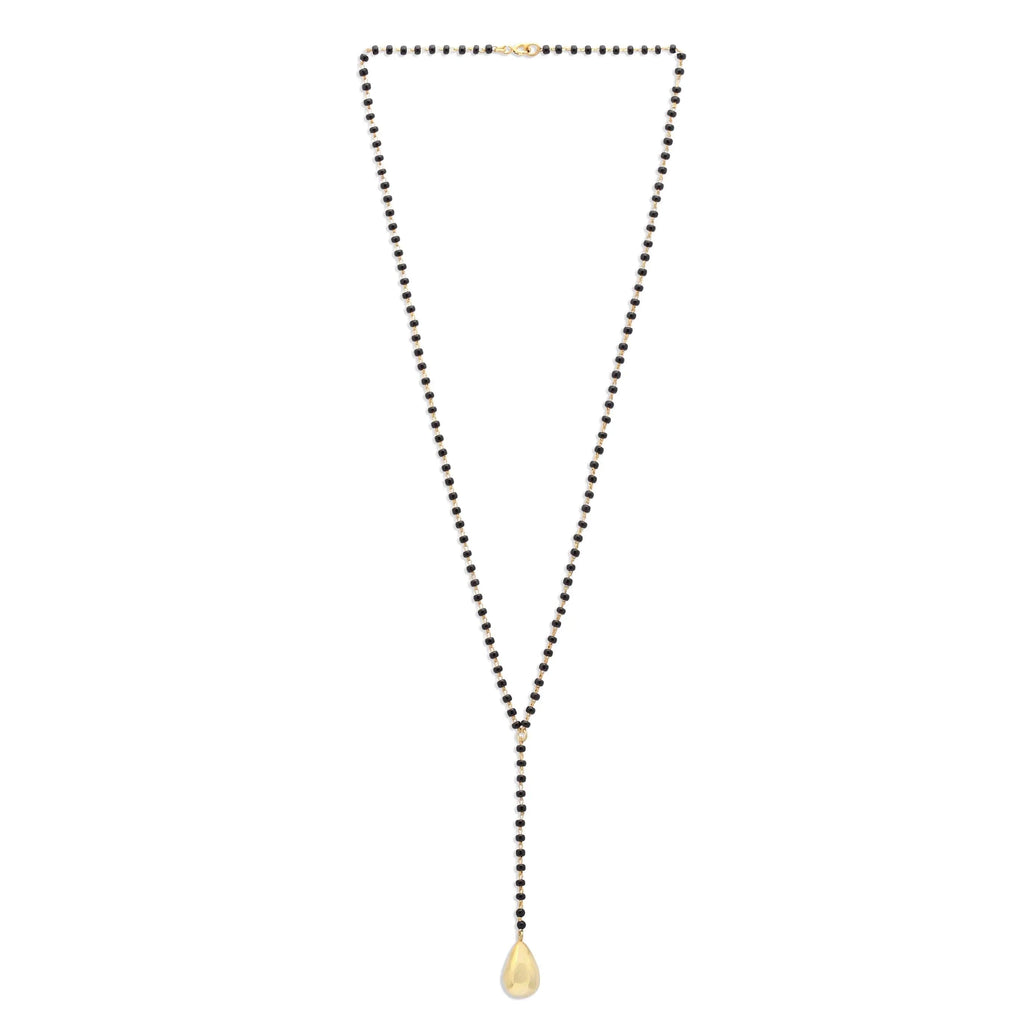 Golden Drop Silver Mangalsutra