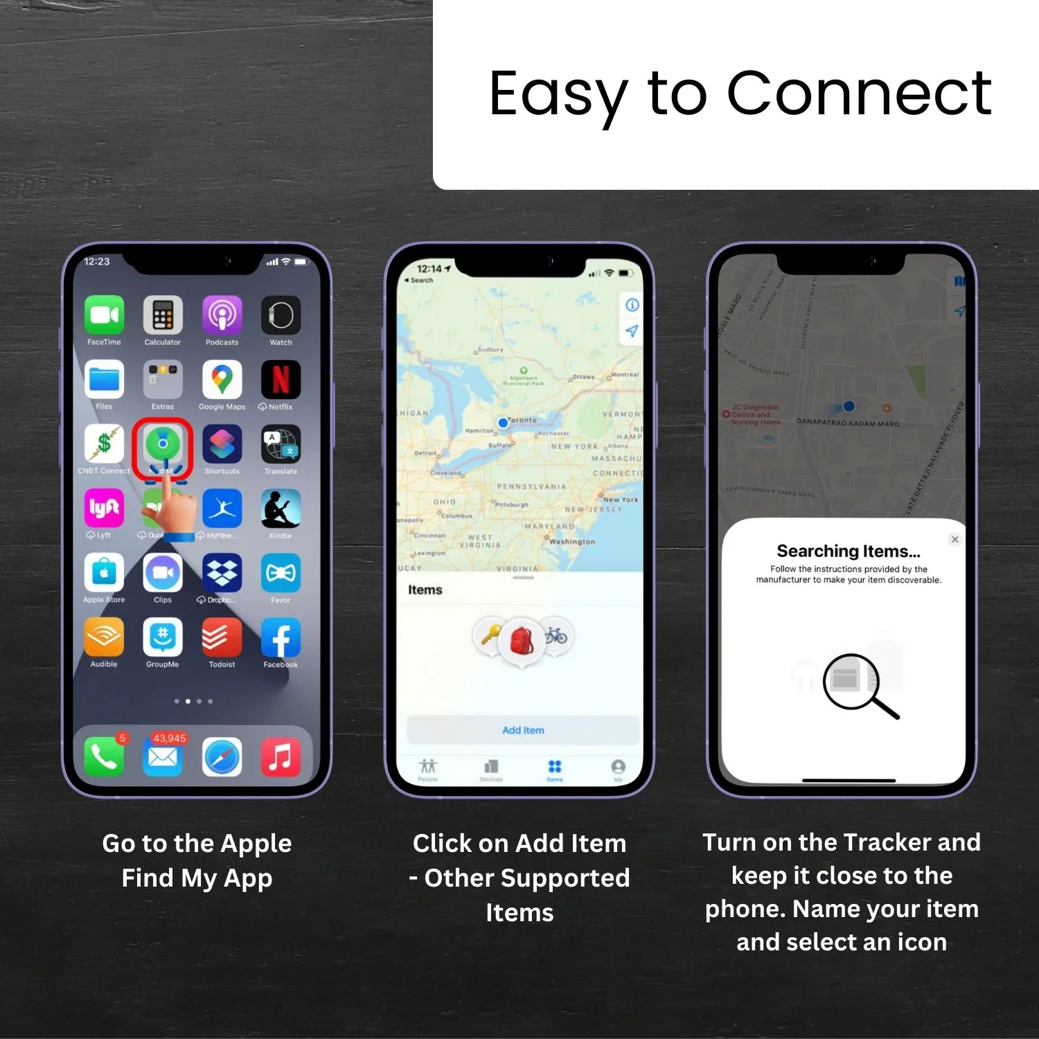 Dolphin Huthur smart tracker compatible with Apple Find My by tag8