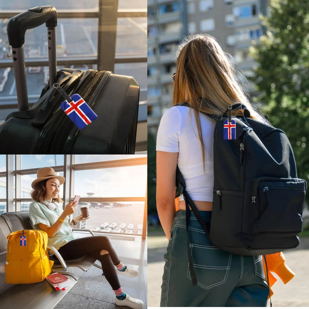 Iceland QR Bag Tag by tag8 for bag safety