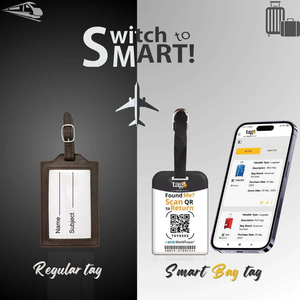  QR tag for bag with initial H