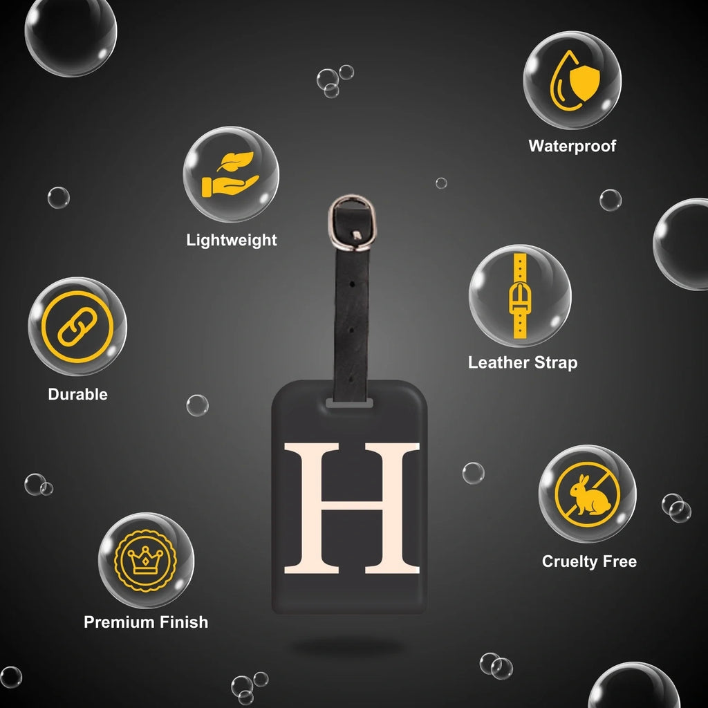  QR tag for bag with initial H
