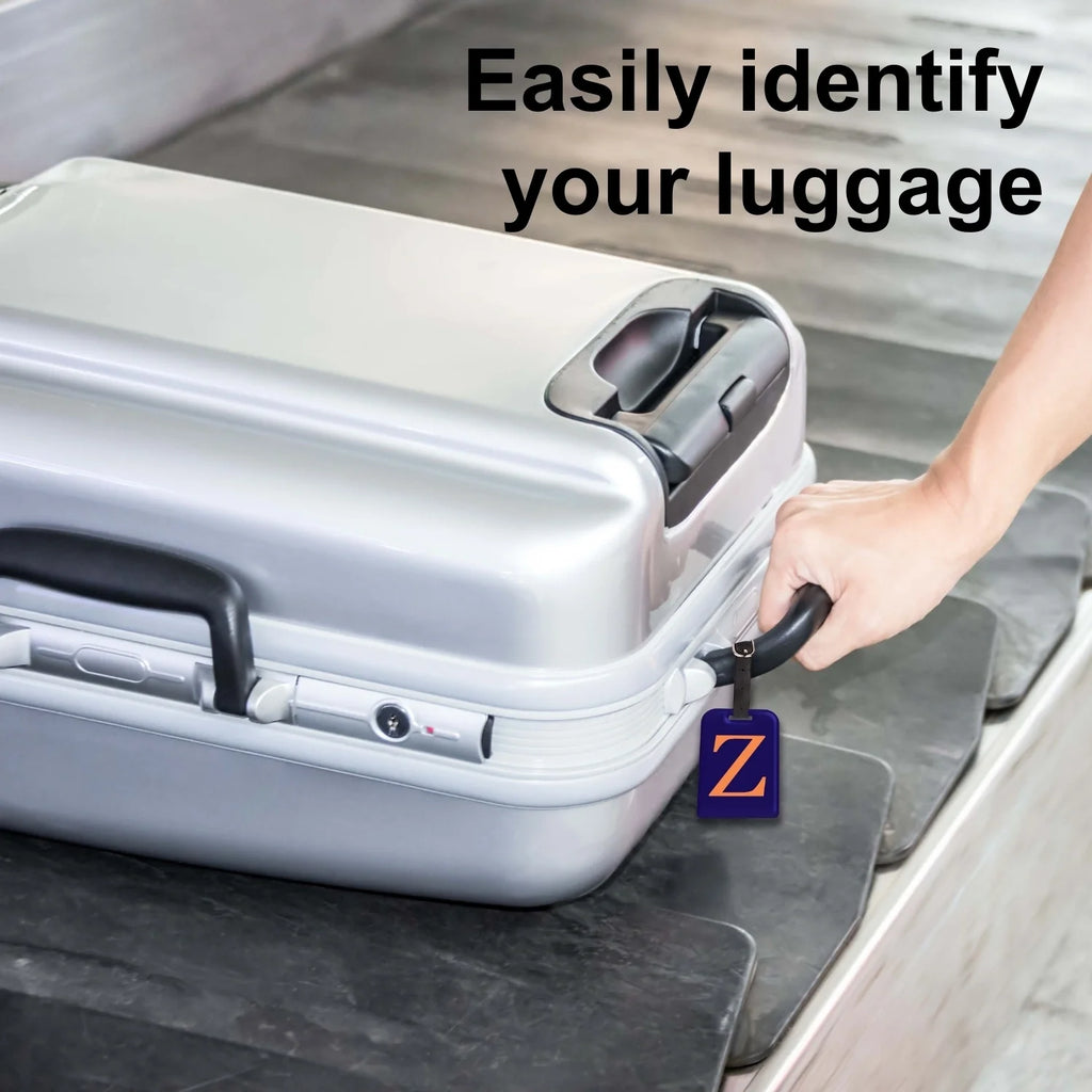 QR tag for bag with initial Z