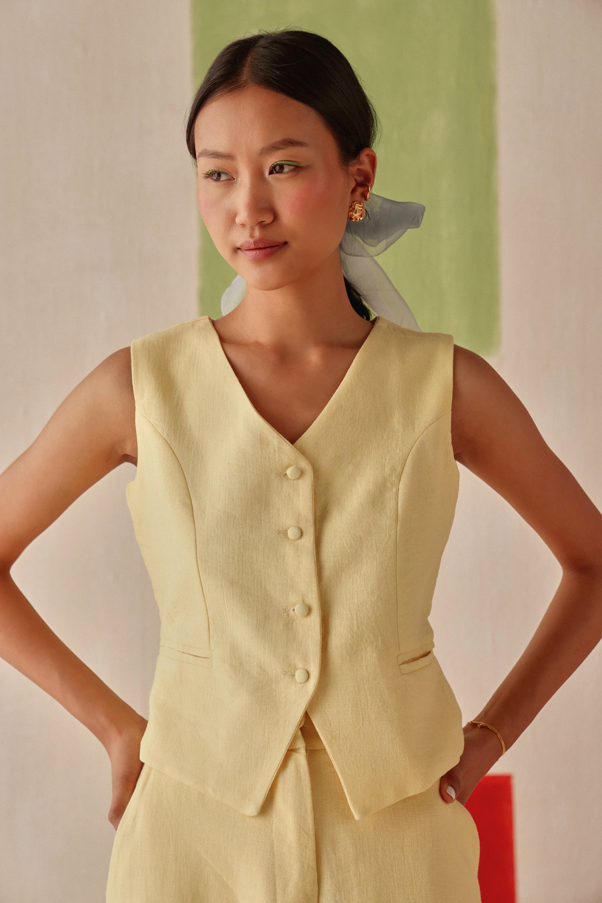 Juno Waistcoat - Sage By Mala