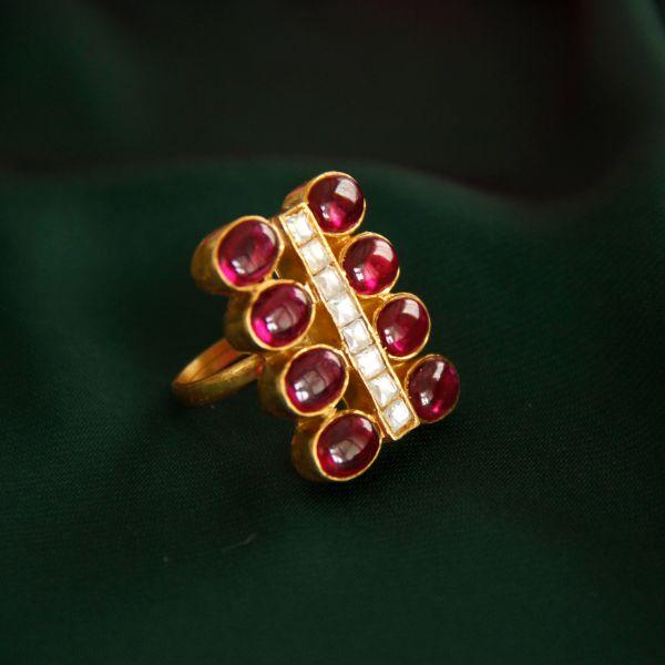 Kemp And Jadau RIng Rings - By Unniyarcha - Original Manufacturers of Silver Jewelry, Gold Plated Jewellery, Fashion Jewellery and Personalized Soul Bands and Personalized Jewelry