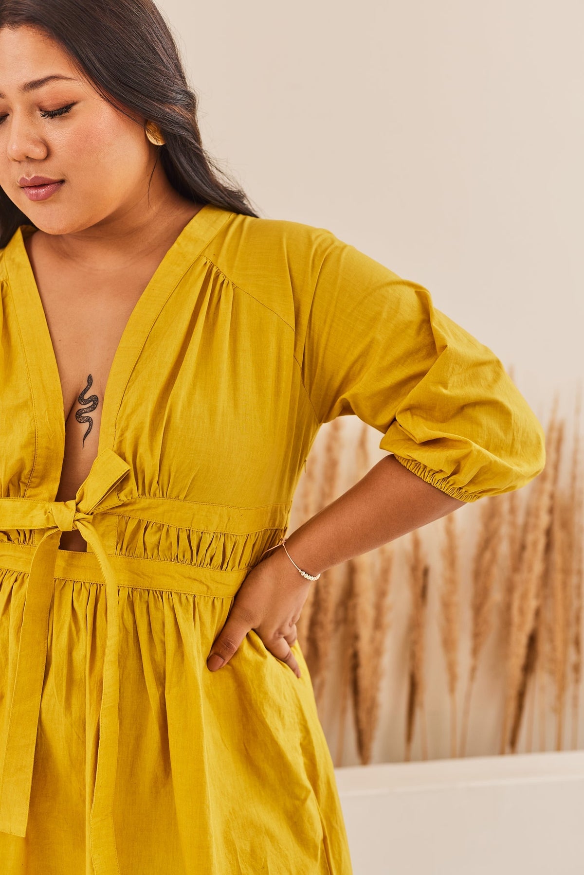 Mia Short Dress - Sage By Mala