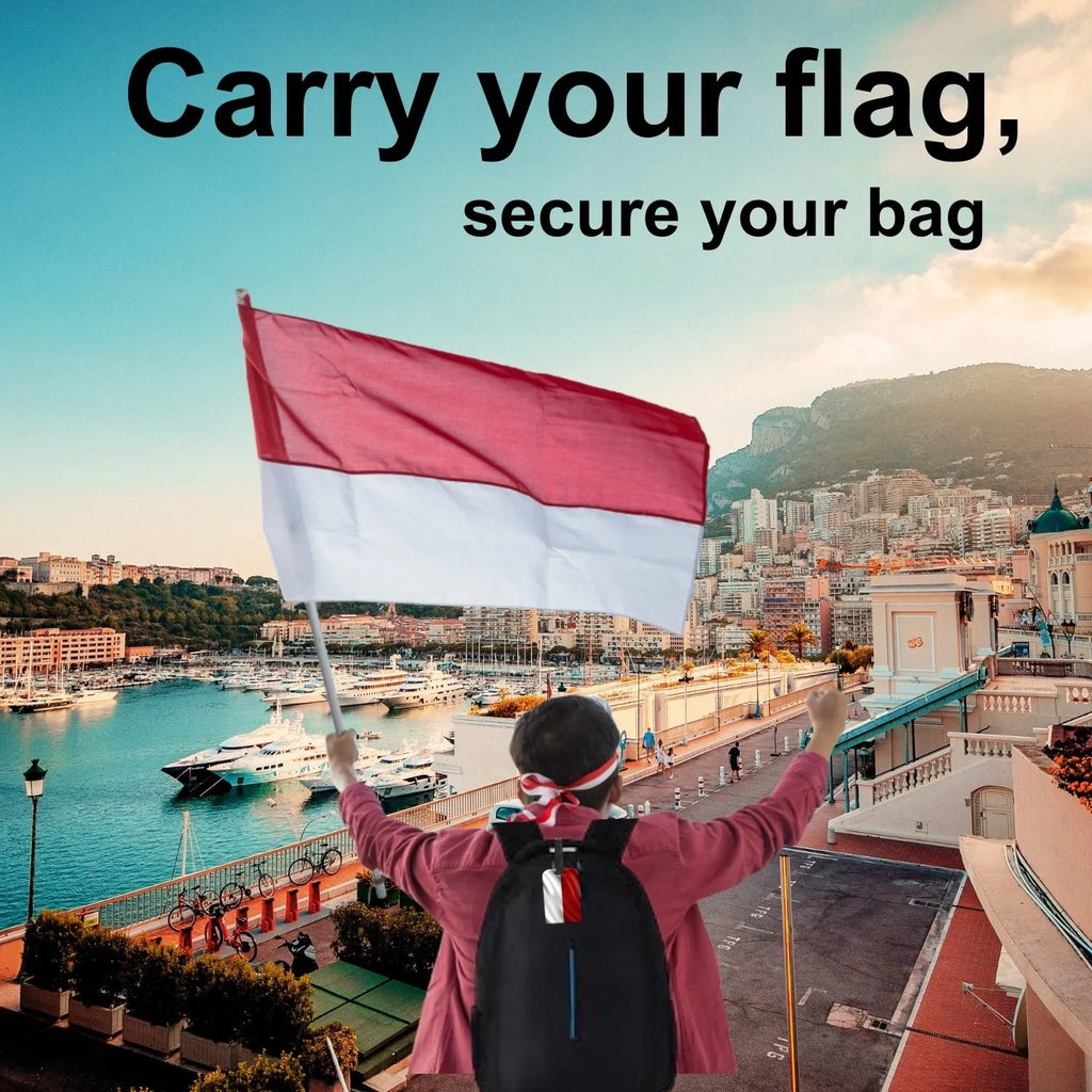 Monaco QR Bag Tag by tag8 for luggage tracking