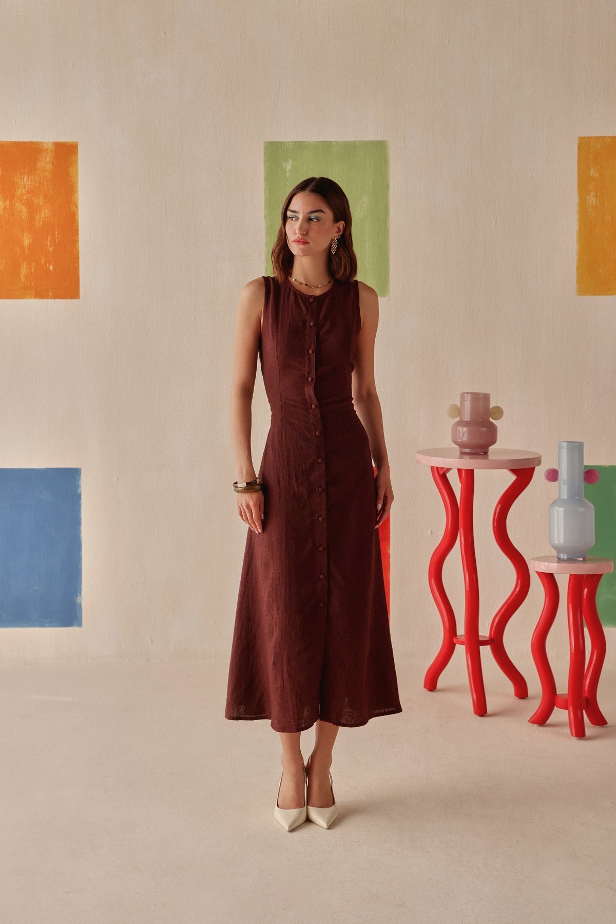 Rhea Dress - Sage By Mala