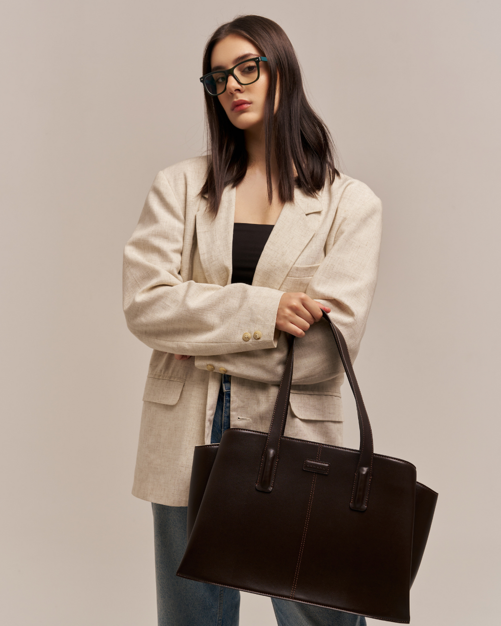 She Means Business Dark Brown