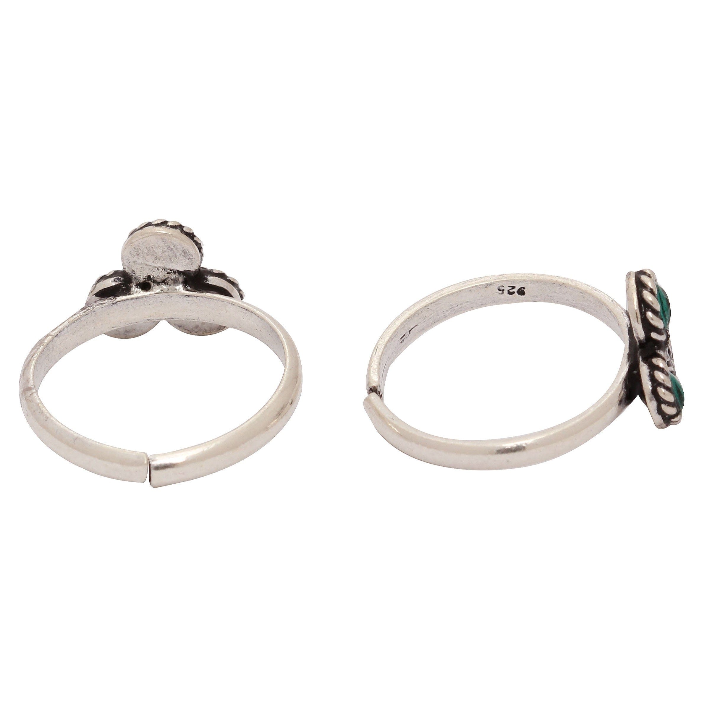 Silver Duo color Toe Ring Jewelry - By Unniyarcha - Original Manufacturers of Silver Jewelry, Gold Plated Jewellery, Fashion Jewellery and Personalized Soul Bands and Personalized Jewelry
