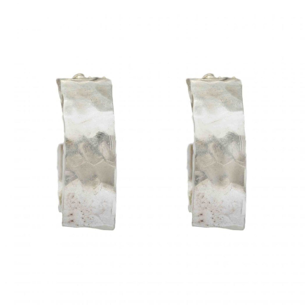 Silver Hammered Hoops - By Unniyarcha - Original Manufacturers of Silver Jewelry, Gold Plated Jewellery, Fashion Jewellery and Personalized Soul Bands and Personalized Jewelry