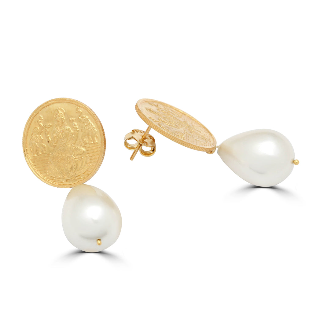 Silver Kuber Pearl Drop Earring Earrings - By Unniyarcha - Original Manufacturers of Silver Jewelry, Gold Plated Jewellery, Fashion Jewellery and Personalized Soul Bands and Personalized Jewelry