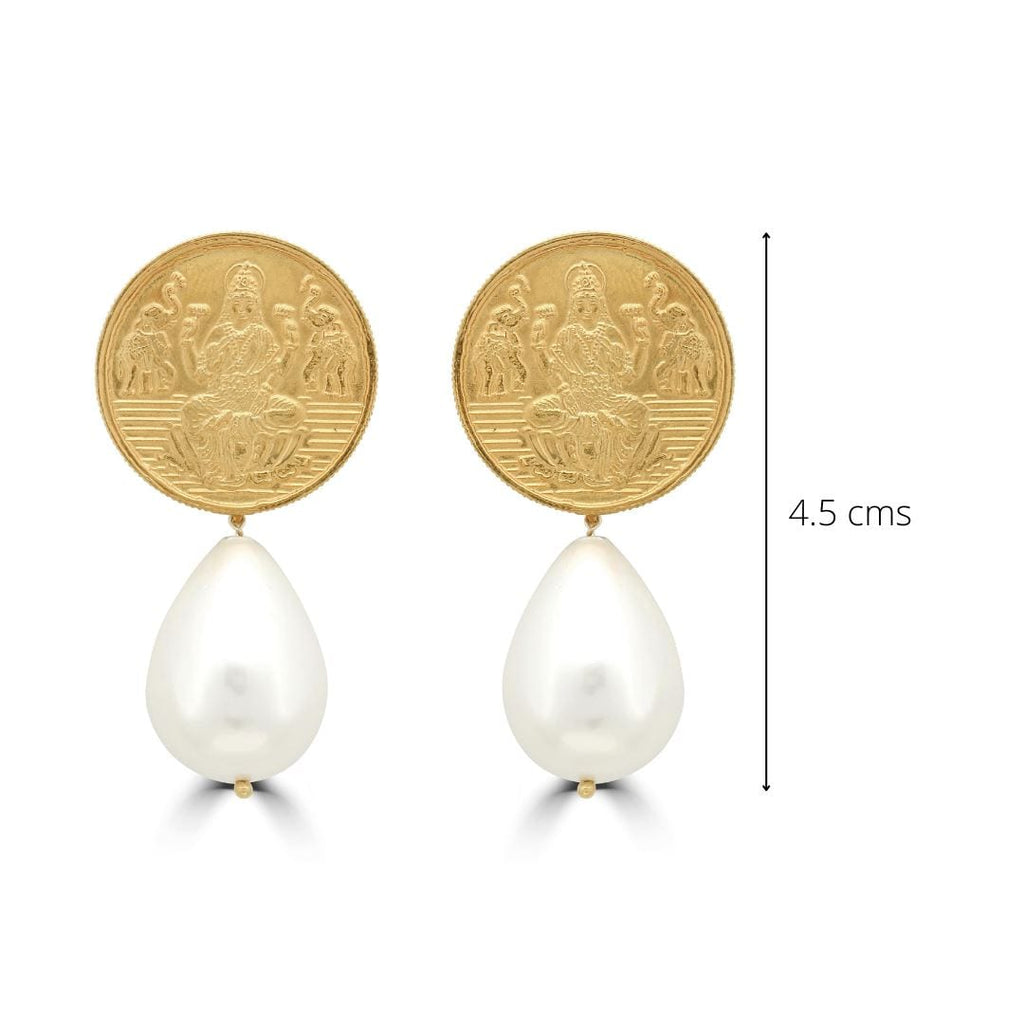 Silver Kuber Pearl Drop Earring Earrings - By Unniyarcha - Original Manufacturers of Silver Jewelry, Gold Plated Jewellery, Fashion Jewellery and Personalized Soul Bands and Personalized Jewelry