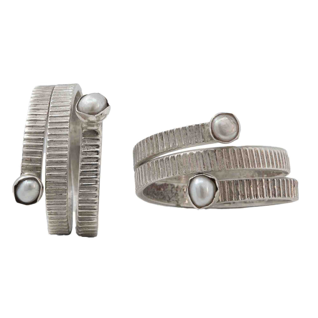 Set Of Three Silver Toe Rings (3)