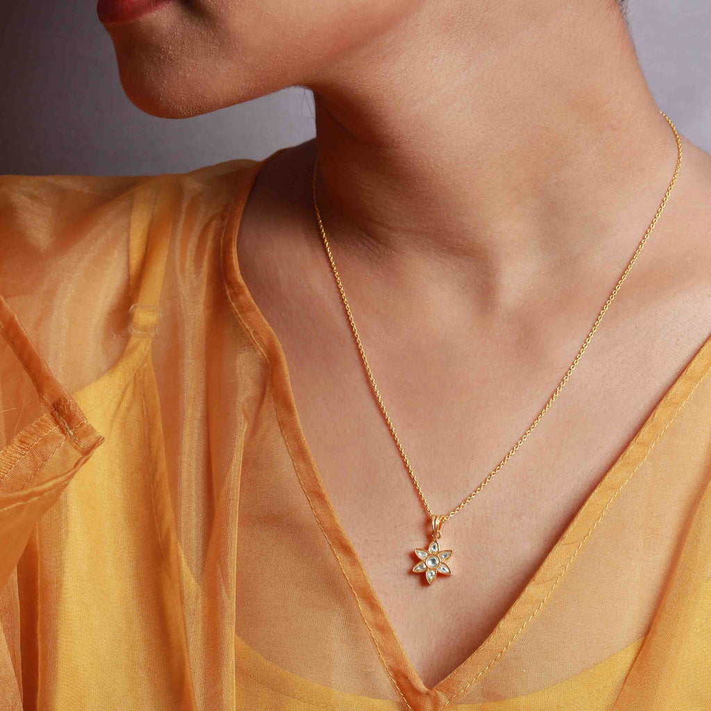 Silver White Star Pendant Pendants - By Unniyarcha - Original Manufacturers of Silver Jewelry, Gold Plated Jewellery, Fashion Jewellery and Personalized Soul Bands and Personalized Jewelry