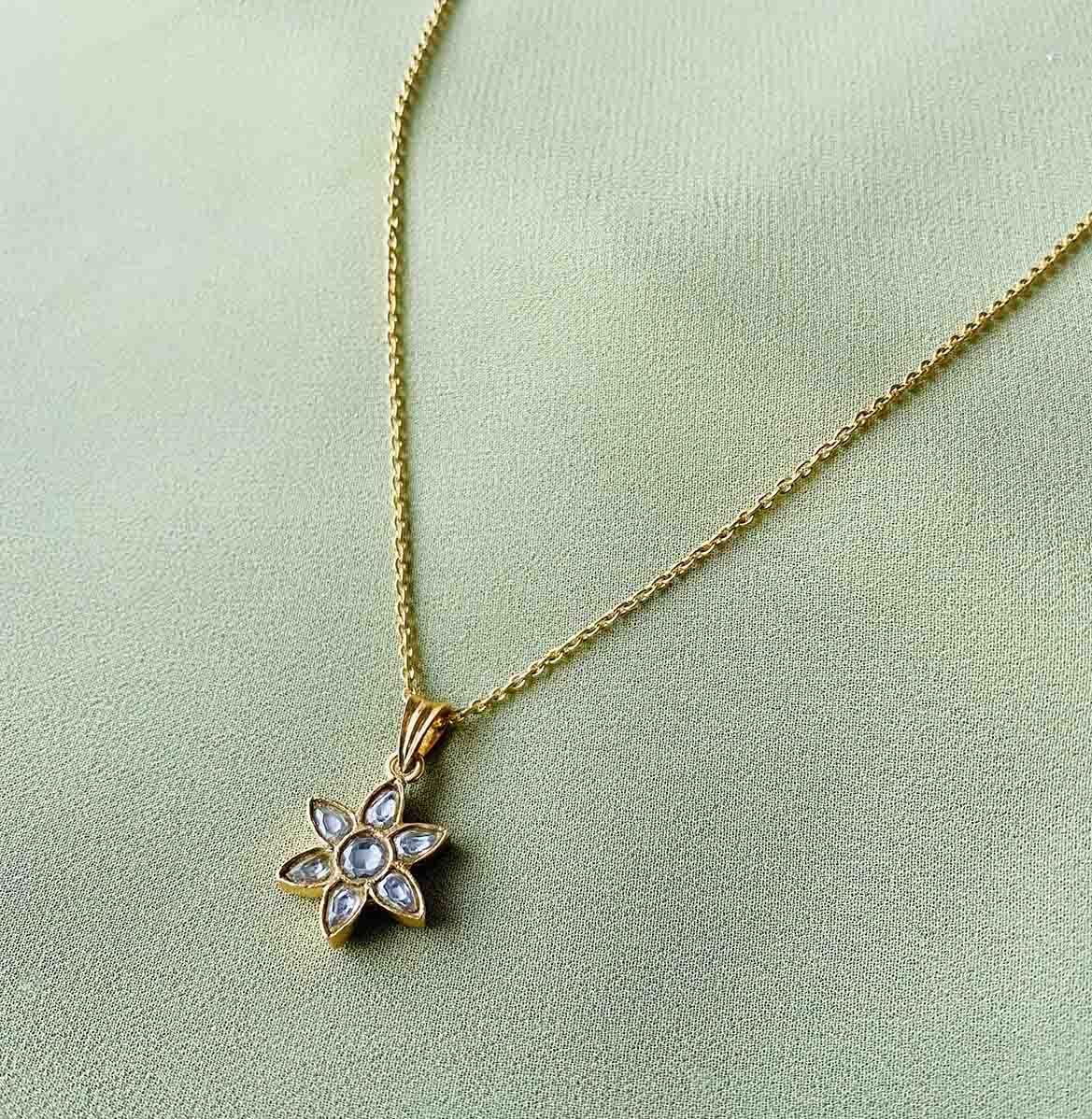 Silver White Star Pendant