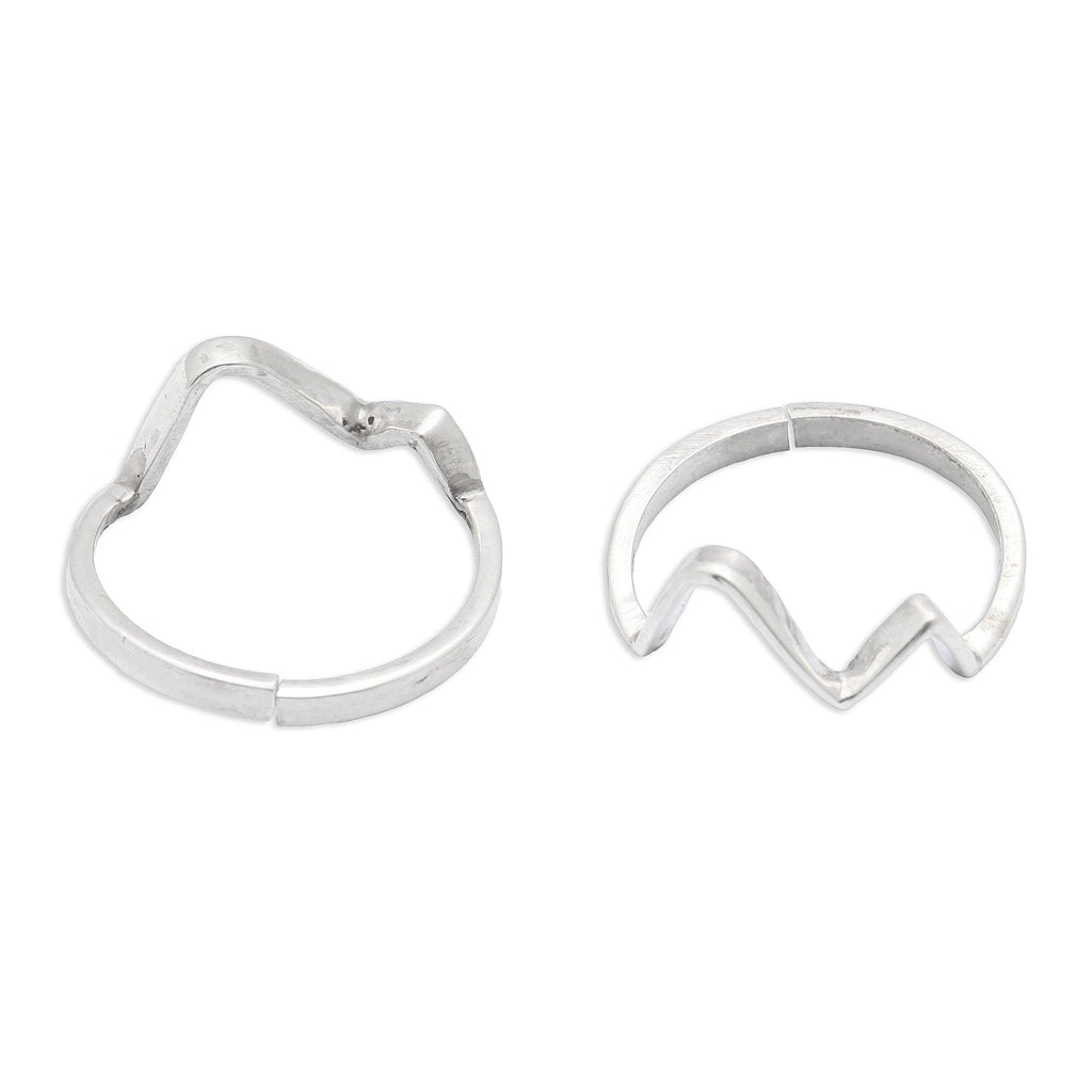 Silver Zic Zac Toe Ring Toe Rings - By Unniyarcha - Original Manufacturers of Silver Jewelry, Gold Plated Jewellery, Fashion Jewellery and Personalized Soul Bands and Personalized Jewelry
