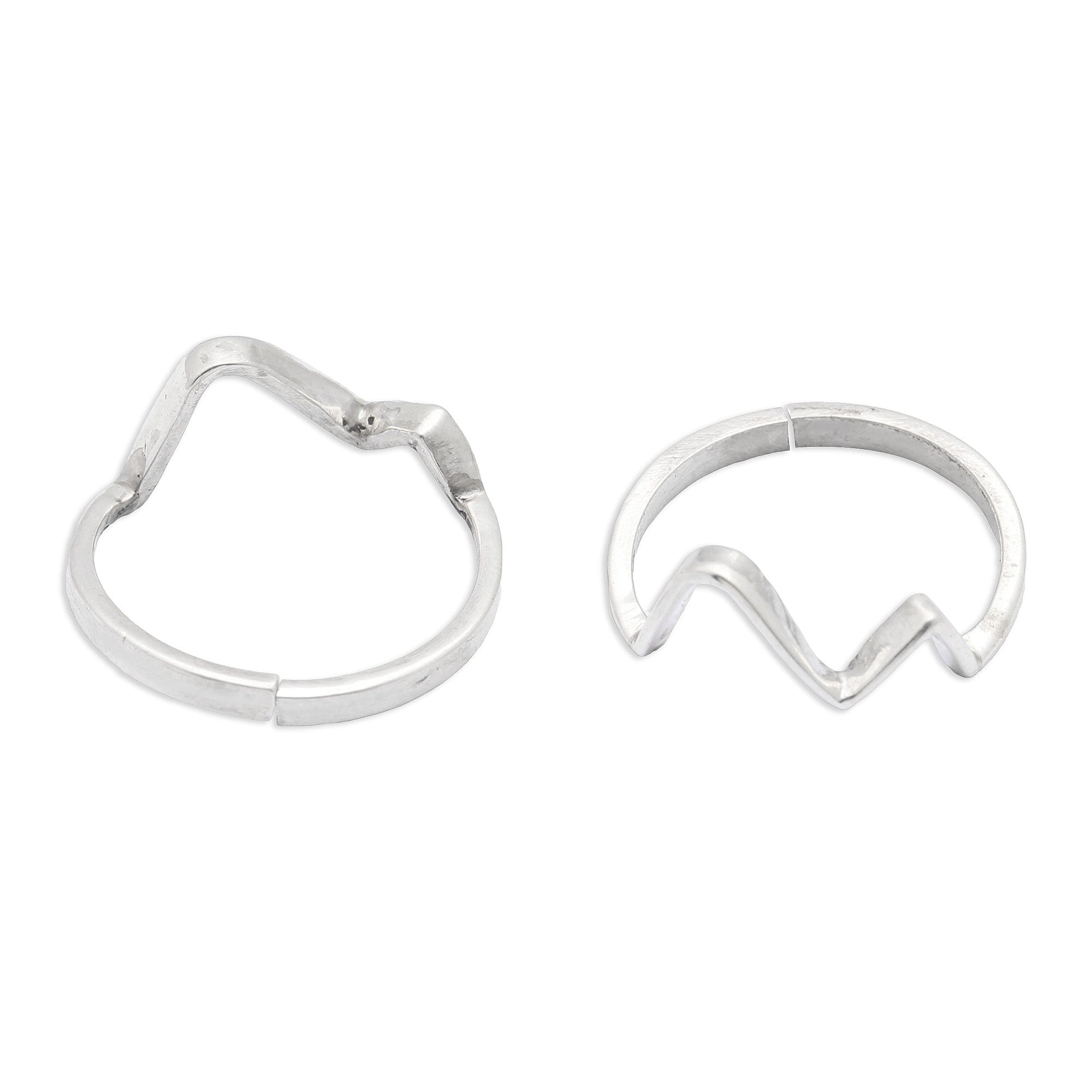 Silver Zic Zac Toe Ring Toe Rings - By Unniyarcha - Original Manufacturers of Silver Jewelry, Gold Plated Jewellery, Fashion Jewellery and Personalized Soul Bands and Personalized Jewelry