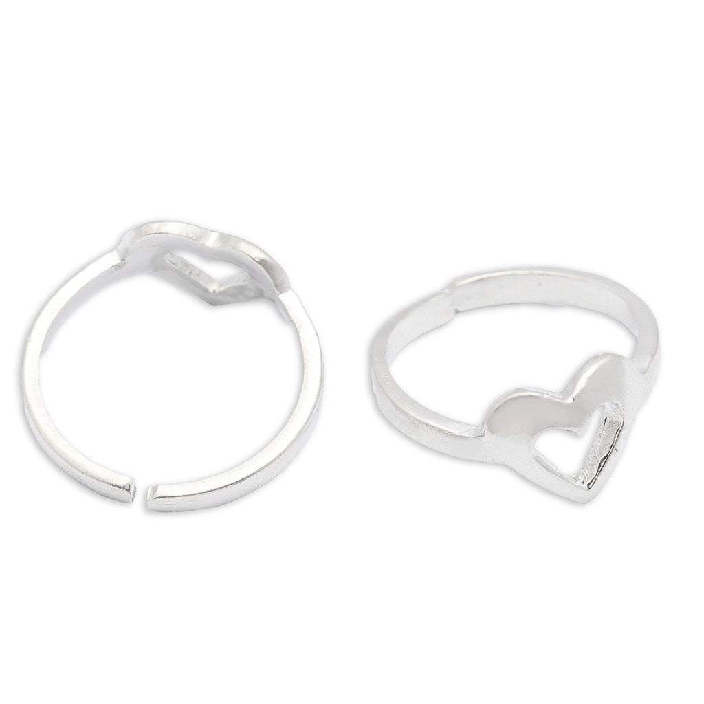 Sliver heart shape toe ring Toe Rings - By Unniyarcha - Original Manufacturers of Silver Jewelry, Gold Plated Jewellery, Fashion Jewellery and Personalized Soul Bands and Personalized Jewelry
