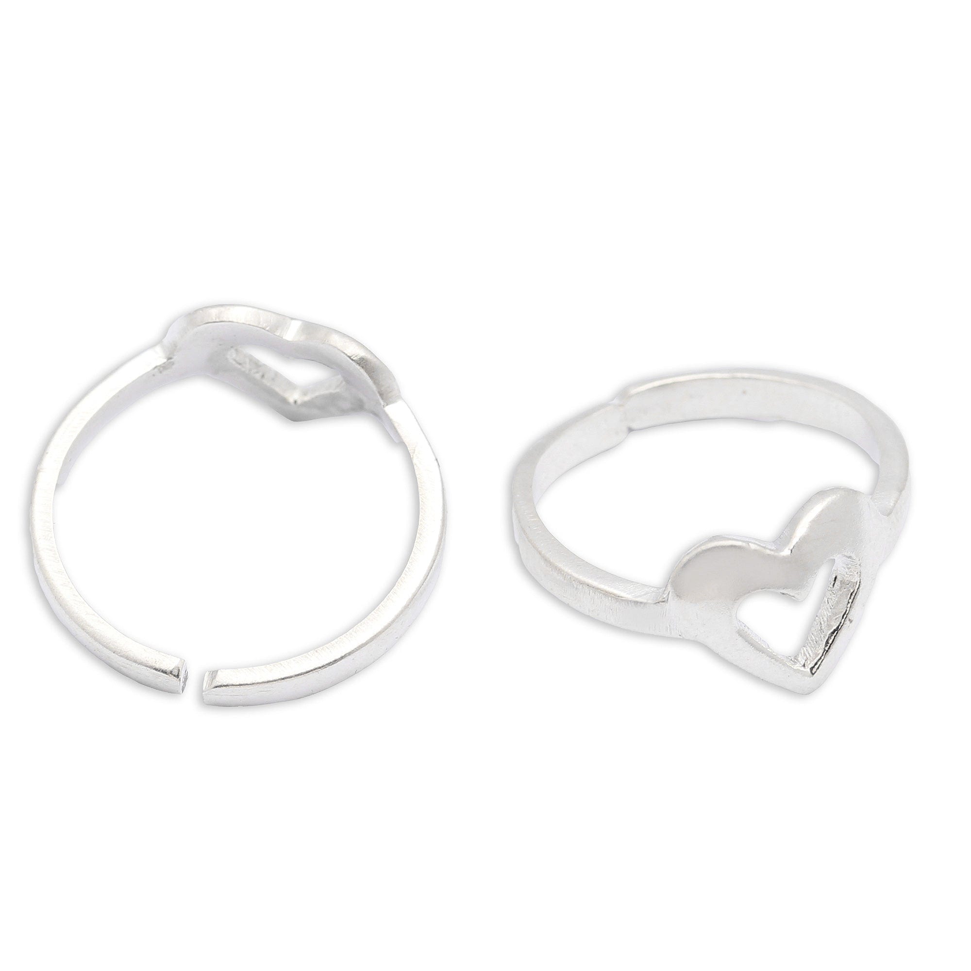 Sliver heart shape toe ring Toe Rings - By Unniyarcha - Original Manufacturers of Silver Jewelry, Gold Plated Jewellery, Fashion Jewellery and Personalized Soul Bands and Personalized Jewelry
