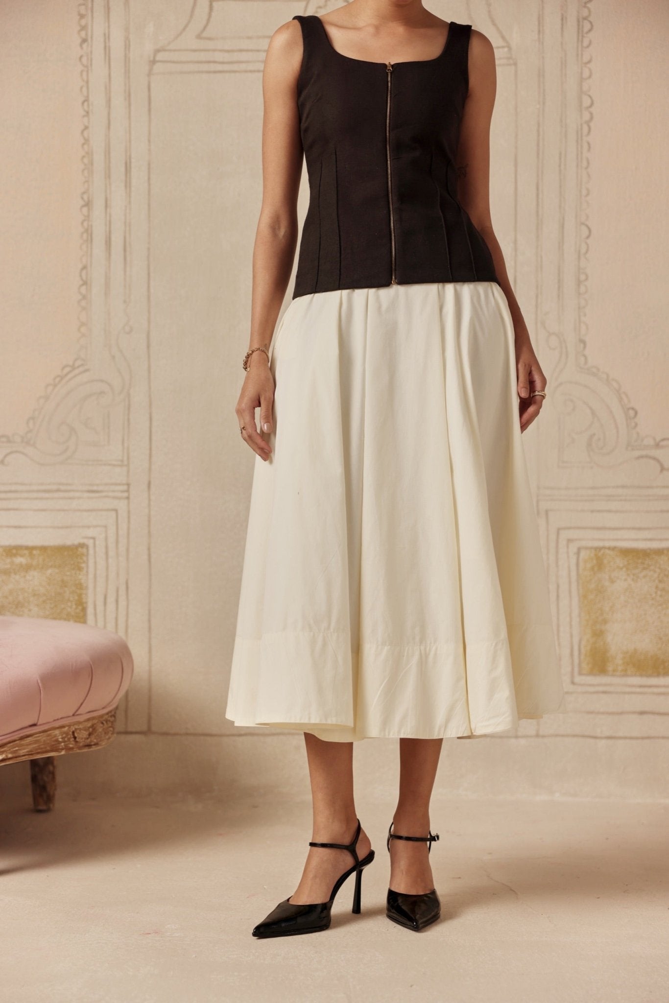 Sorbonne Skirt - Sage By Mala