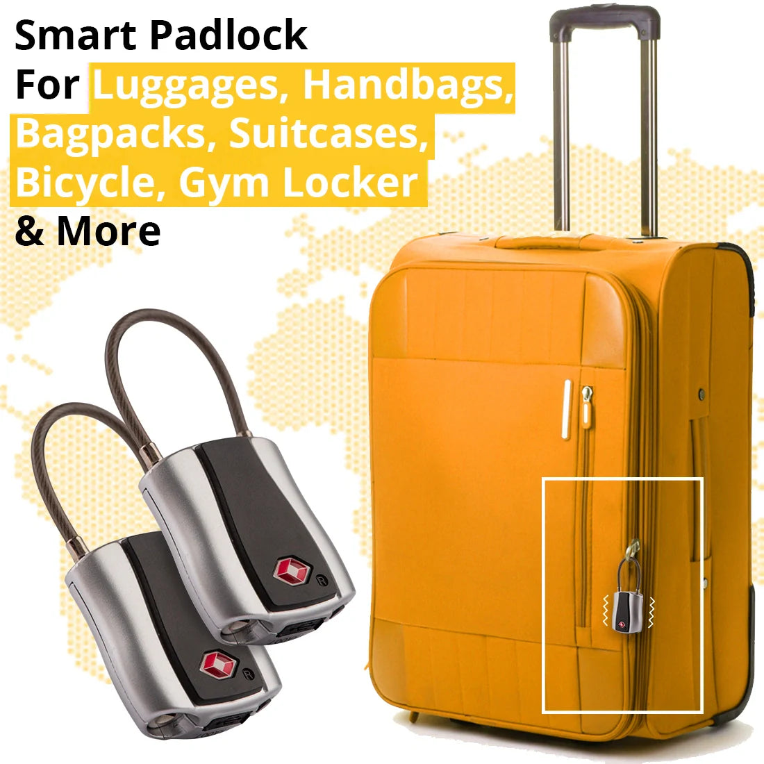 tag8 Dolphin Smart Padlock with Bluetooth tracking for secure and keyless access