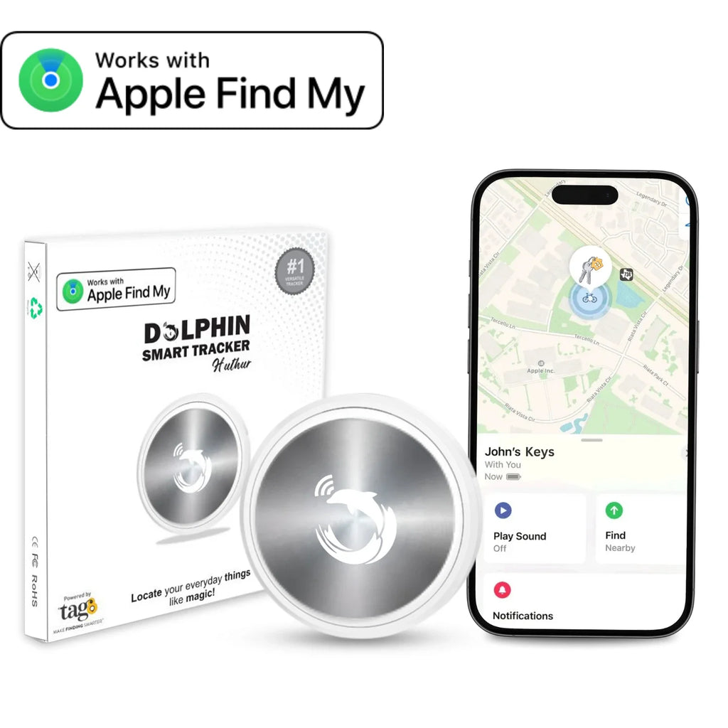 Dolphin Huthur smart tracker compatible with Apple Find My by tag8