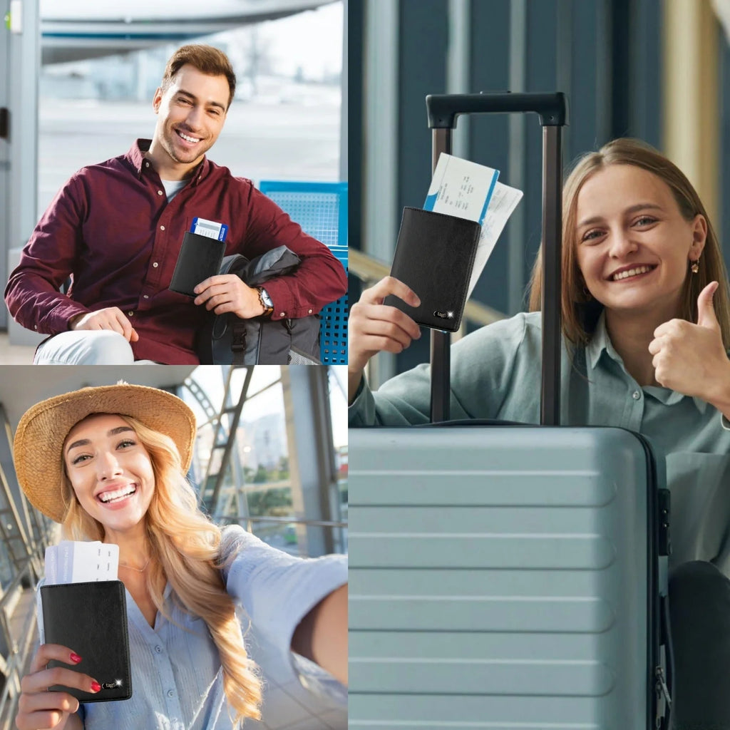 tag8 Genuine Leather Passport Case for premium quality and secure travel organization