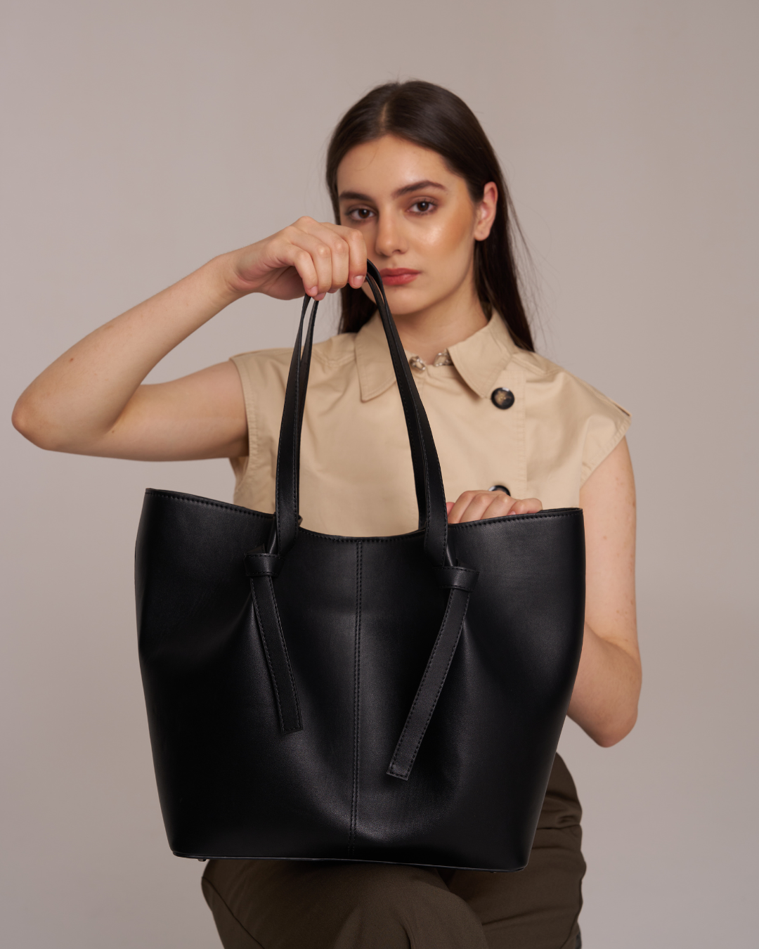 The Madeleine Black Bag