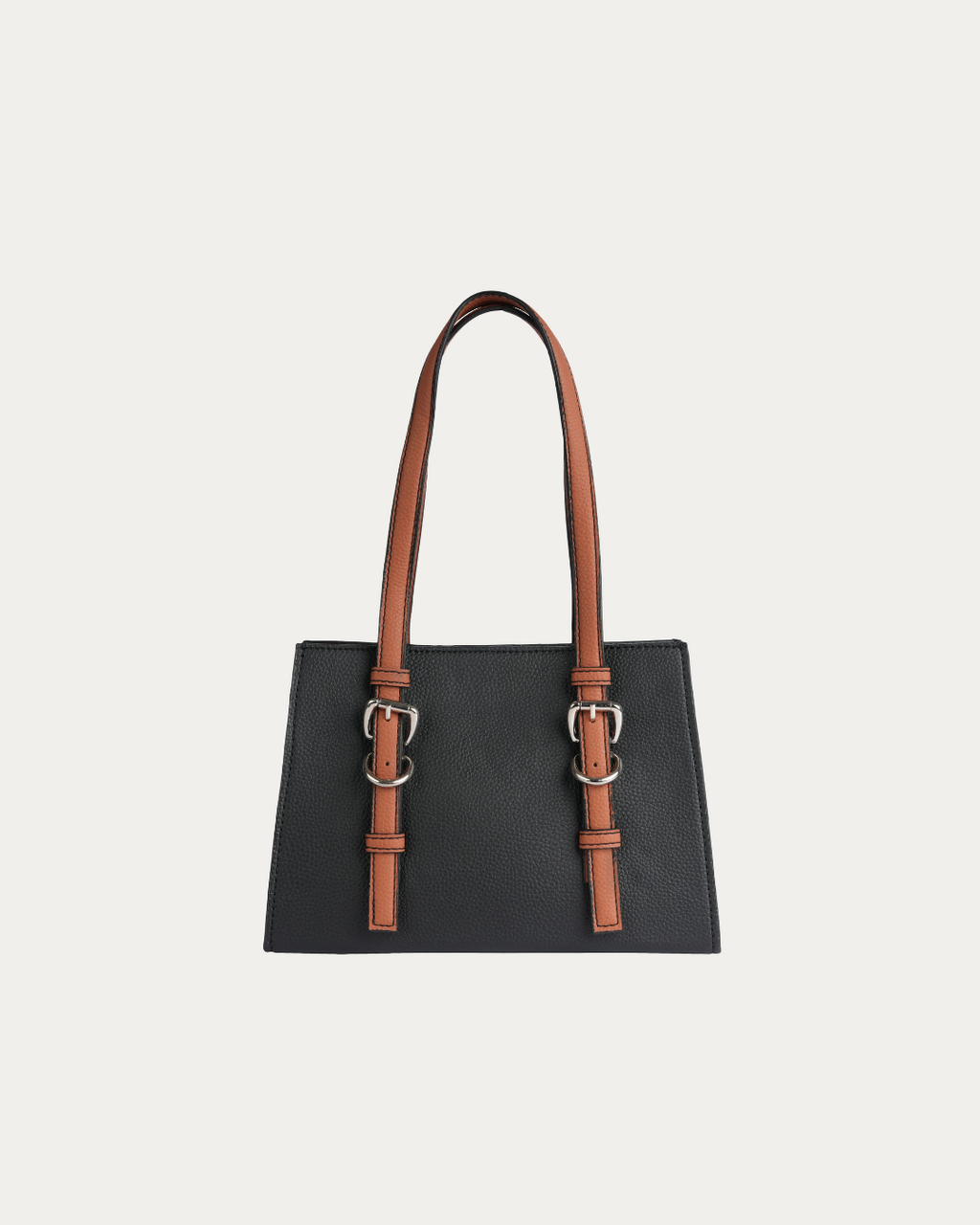 The Satchel Black Top Handle Bag