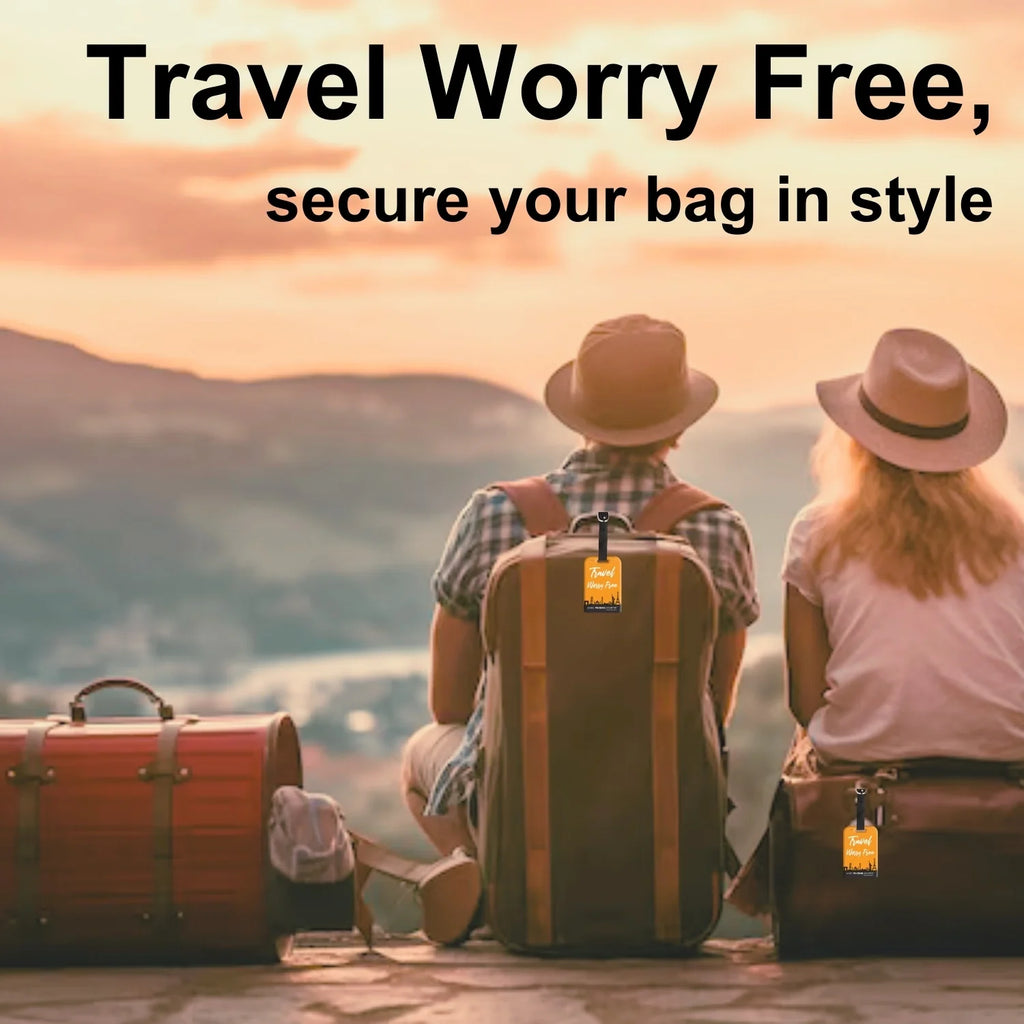 Travel Themes QR Bag Tag by tag8 for luggage tracking 