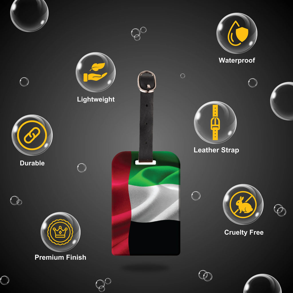 UAE QR Bag Tag by tag8 with QR code for tracking