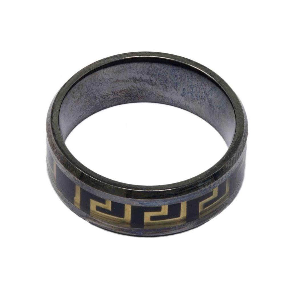 Unisex silver Black and Gold Ring - By Unniyarcha - Original Manufacturers of Silver Jewelry, Gold Plated Jewellery, Fashion Jewellery and Personalized Soul Bands and Personalized Jewelry