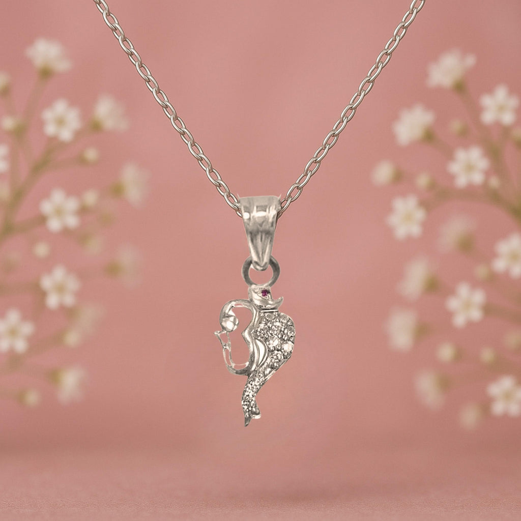 Divine Grace 925 Silver Ganesha Pendant