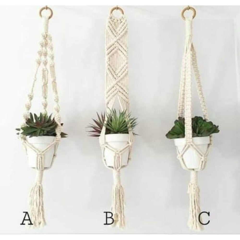 Macrame Plant Hanger
Set Of 3 Pcs-Indiehaat