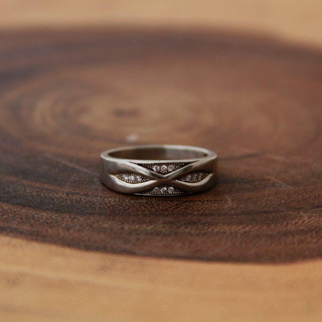 Zircon Sterling Silver Ring for Men Rings - By Unniyarcha - Original Manufacturers of Silver Jewelry, Gold Plated Jewellery, Fashion Jewellery and Personalized Soul Bands and Personalized Jewelry