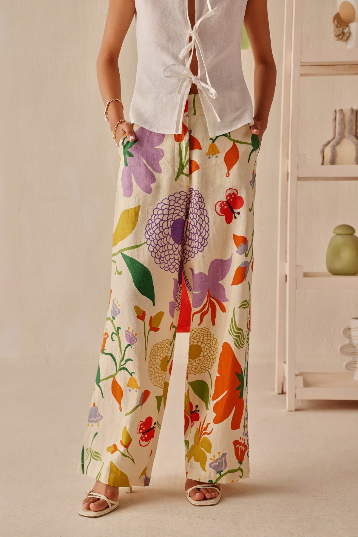 Zoya Trouser - Sage By Mala