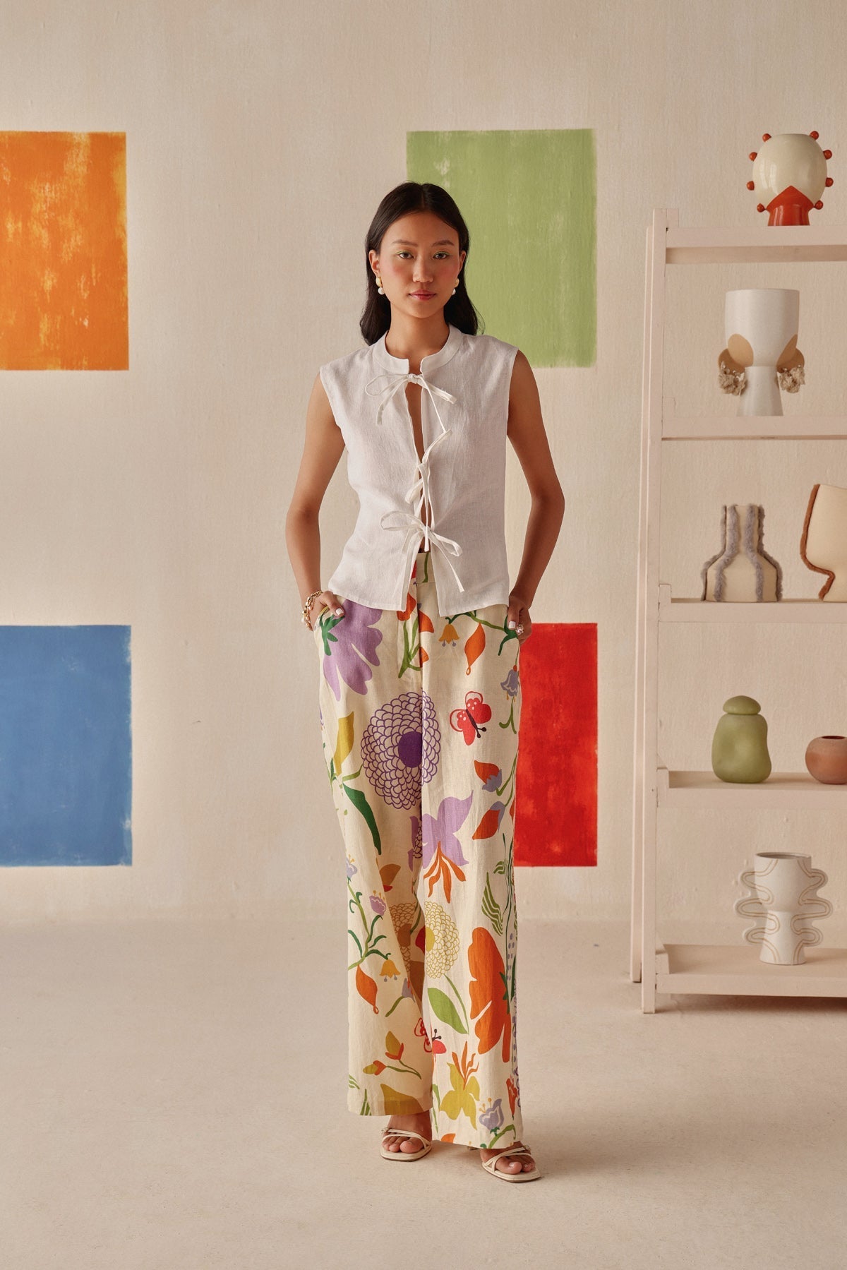 Zoya Trouser - Sage By Mala